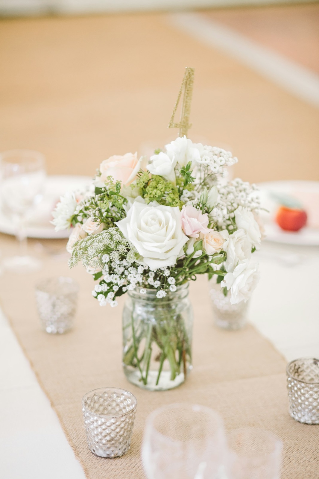 Champagne ivory floral palette